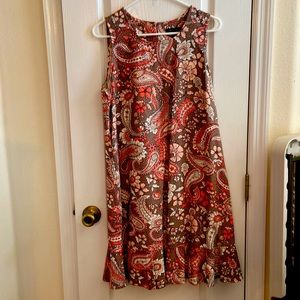 Tommy Hilfiger sleeveless dress. NWT size 12.  Ruffle on bottom.